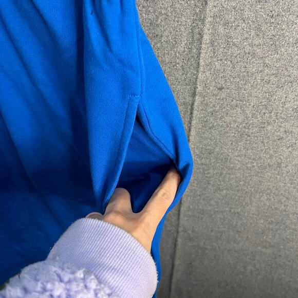 J Jason Wu Regular French Terry Short Sleeve Hoodie Dress Sapphire Size 2X - Picture 10 of 13